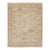 Contemporary Oushak Style Beige Wool Rug Handmade With Floral Pattern For Sale