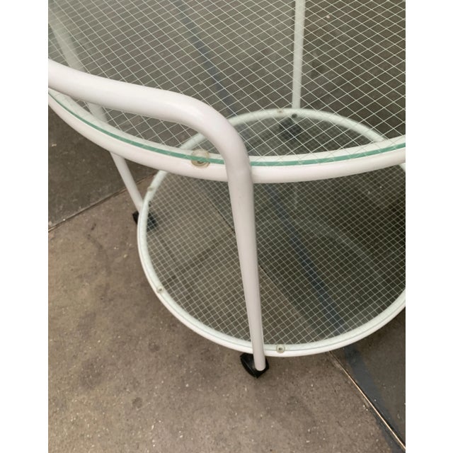 Postmodern Glass Service Trolley or Side Table For Sale - Image 11 of 18