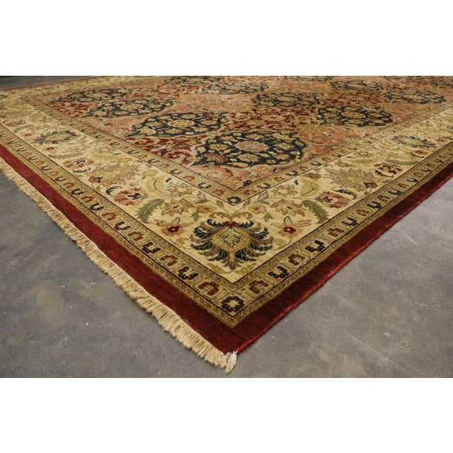 Late 20th Century Indian Palace Rug, 11'11 X 17'10 For Sale In Dallas - Image 6 of 9