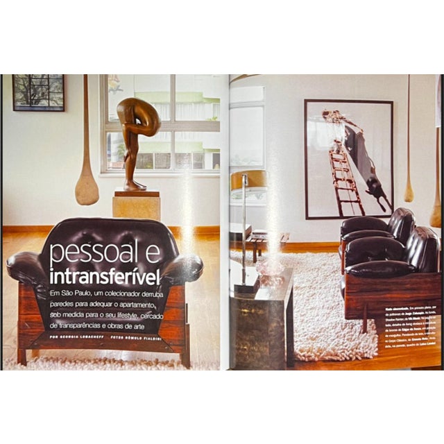 Pair of Armchairs in Rosewood & Black Leather, Bertomeu, 1960s For Sale - Image 11 of 11