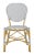 Escape to your favorite Parisian café with this French bistro stacking side chair. it's grey and white pattern is ideal...
