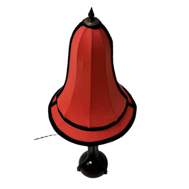Art Deco Amsterdam School Table Lamp by Piet Kramer, 1920s For Sale - Image 4 of 12
