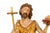 Late 19th Century German or Austrian Polychromed Statue Sculpture of Saint John the Baptist For Sale - Image 5 of 18