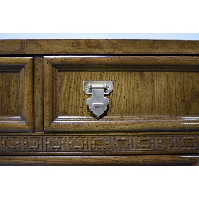 Mid Century Chinoiserie Triple Dresser by Dixie Furniture For Sale - Image 13 of 16
