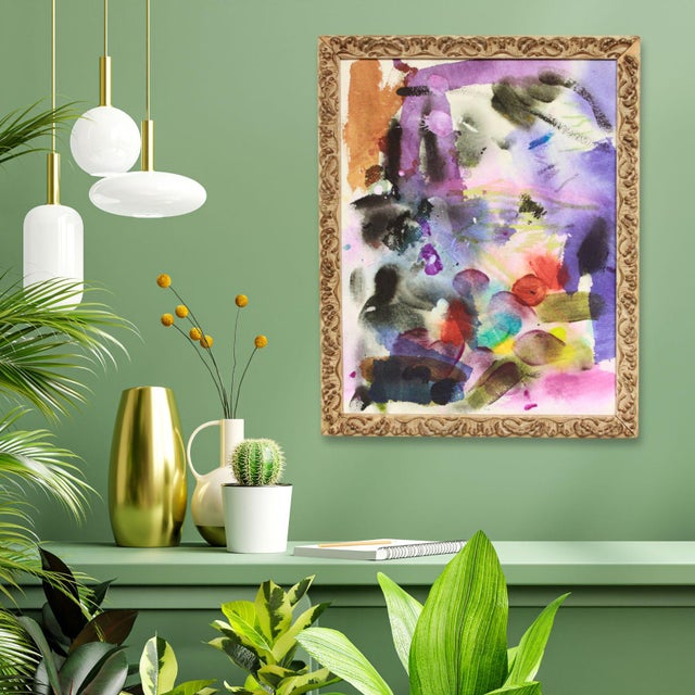 "Palette Play #108" Original Abstract Expressionist Painting by Mel Rea For Sale - Image 4 of 8