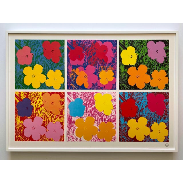 Andy Warhol Estate Vintage 1989 First Edition Lithograph Print Extra Large Framed Pop Art Poster " Flowers " 1970 For Sale - Image 15 of 15