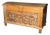 Carved Oak Hunt-Scene Storage Trunk, Estimated Early 1900s For Sale