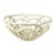 Vintage Italian Arts & Crafts Boho Chic Handcrafted Open Weave Studio Pottery Serving Bowl, Ivory For Sale