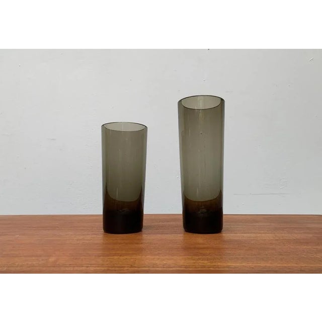 Vintage German Glass Fortuna Line Vases from Rosenthal, Set of 2 For Sale - Image 18 of 18