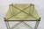 Elegant vintage coffee table from the 1970s with an all-stainless steel frame and a green glass top. Origin: Italy Period:...