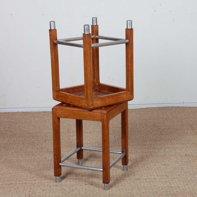 1940s Stools by Hippolyte Thomasson, 1940, Set of 2 For Sale - Image 5 of 9