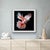 A White and Pink Victoria Crowned Pigeon in flight against black. Printed on Moab 310gsm Archival Fine Art Paper.