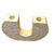 Mid-Century Modern Fratelli Mannelli for Raymor Travertine U-Form Candlestick, Italy 1970s For Sale - Image 3 of 5