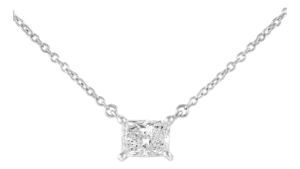 Alexander Beverly Hills Egl 1.01ct Diamond Solitaire Necklace White Gold