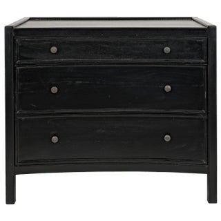 NOIR Hampton Side Table, Hand Rubbed Black For Sale