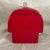 Traditional Red and White Snap-on Tools Ceramic Cookie Jar For Sale - Image 3 of 10