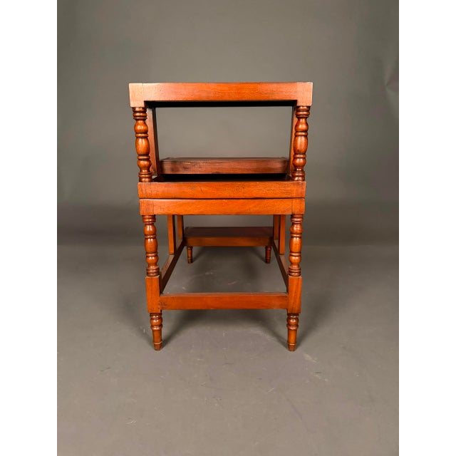 Wood Flip-Top English Library Steps or Flat-Top Side Table, Late 20th Century For Sale - Image 7 of 14