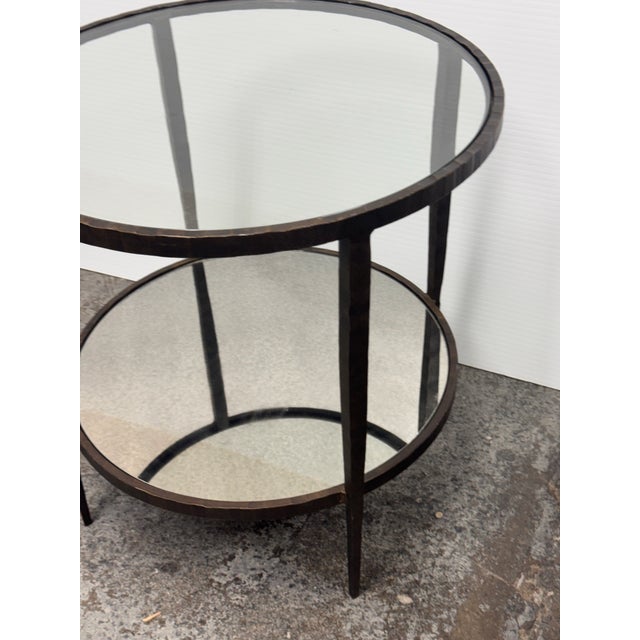 Crate & Barrel Clairemont Side Tables, Pair For Sale - Image 9 of 12