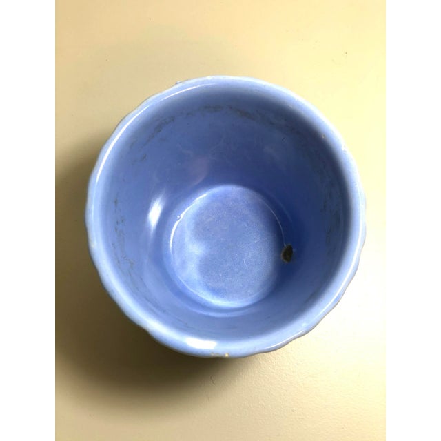American Vintage 1960s Mid-Century Flowerpot and Attached Saucer For Sale - Image 3 of 6