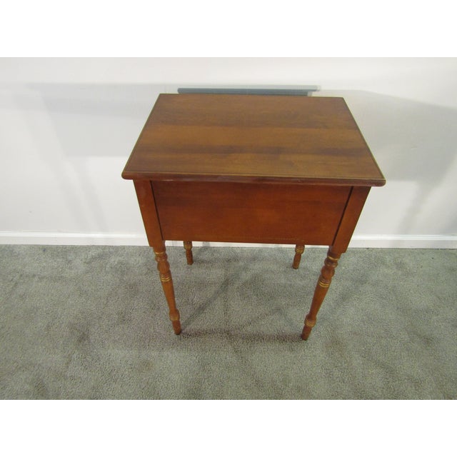 Brown Hitchcock Solid Maple Paint Decorated Nightstand For Sale - Image 8 of 8