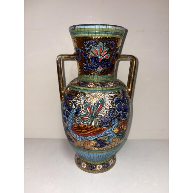 Vintage Majolica Vase by Deruta, 1950 For Sale - Image 10 of 11