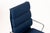 Metal Herman Miller Eames Tall Navy Blue Fabric Desk Chair Soft Pad For Sale - Image 7 of 16