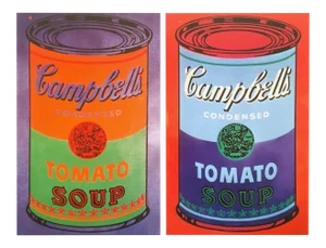 Andy Warhol Estate Vintage 1989 Collector's Pop Art Lithograph Print " Campbell's Soup Can" 1965