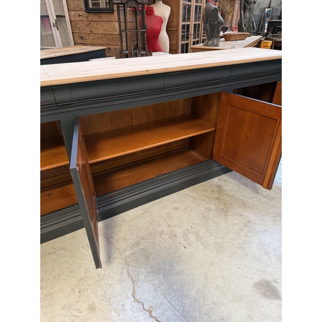 4-Door Cherrywood Sideboard, 1970s For Sale - Image 10 of 18