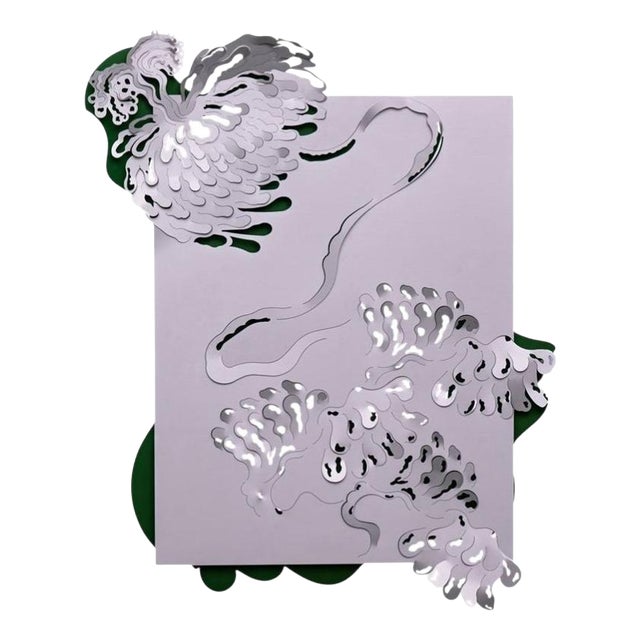 Psiche Metallic Tapestry in Mirrored Finish Aluminum by Altreforme For Sale