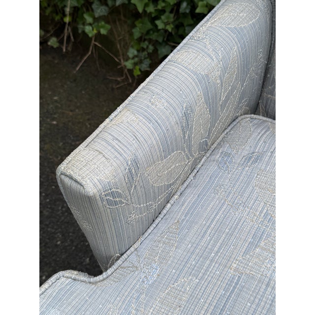 Sky Blue Designmaster Furniture Roland Upholstered Dining Chairs - Set of 8 For Sale - Image 8 of 12