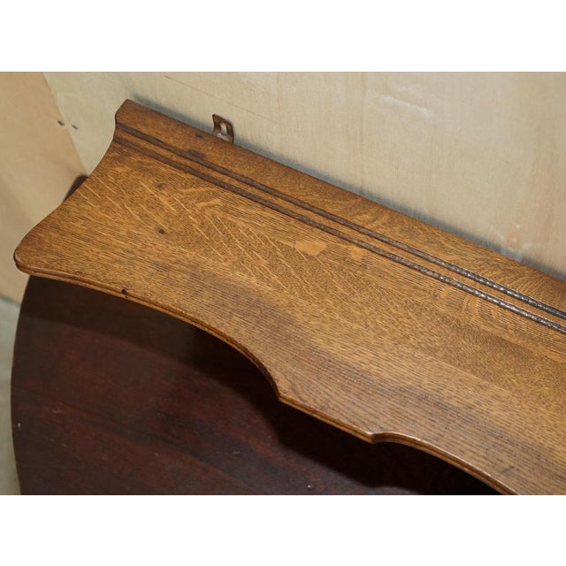 Antique Dutch Finely Carved Oak Wall Rack Hanger For Sale - Image 9 of 15