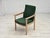 Green Danish Armchair in Green Furniture Wool and Oak Wood from Høng Stolefabrik, 1980s For Sale - Image 8 of 17
