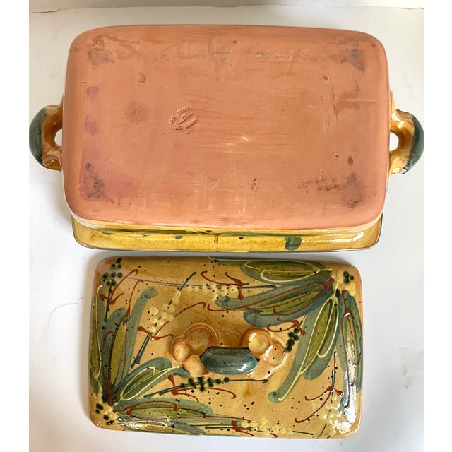 French Hand-Painted Stoneware Lidded Casserole Dish by Sud & Co Casses en Provence For Sale - Image 11 of 11