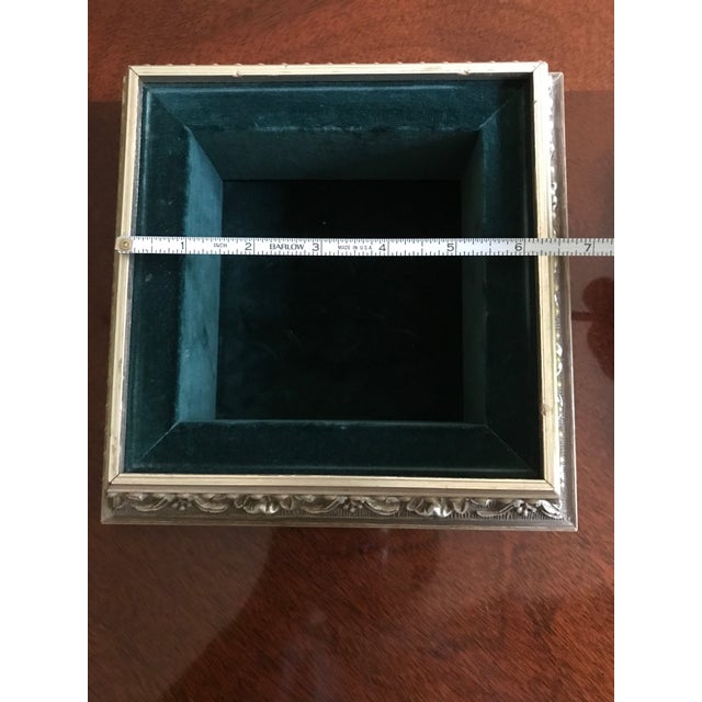 Brass 1990s Roma Authentic Handcrafted Italian Floral/ Beaded Filigree Decor For Sale - Image 8 of 9