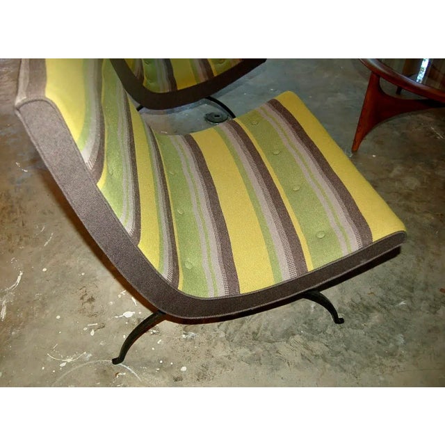 Milo Baughman Pair of Milo Baughman Scoop Chairs With Label Mid Century Modern For Sale - Image 4 of 12
