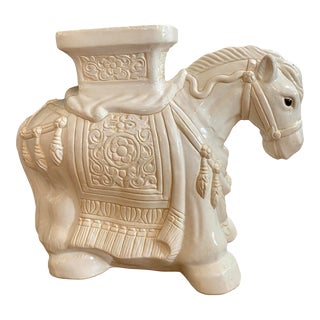1960s Chinese Ceramic Pony/Horse Garden Stool For Sale