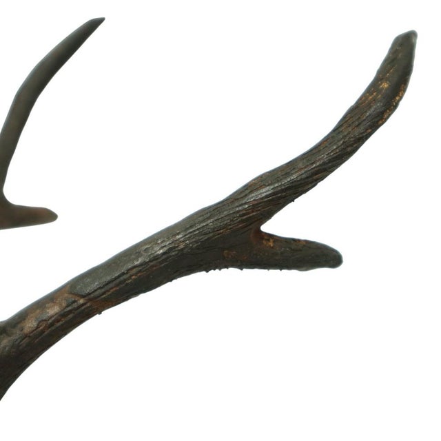 Vintage Bronze Reclining Deer Statue, 1970s For Sale - Image 6 of 13