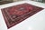 Persian Vintage Mashad Wool Rug Handmade in Red With Rosette Motif From the 1940s For Sale - Image 3 of 10