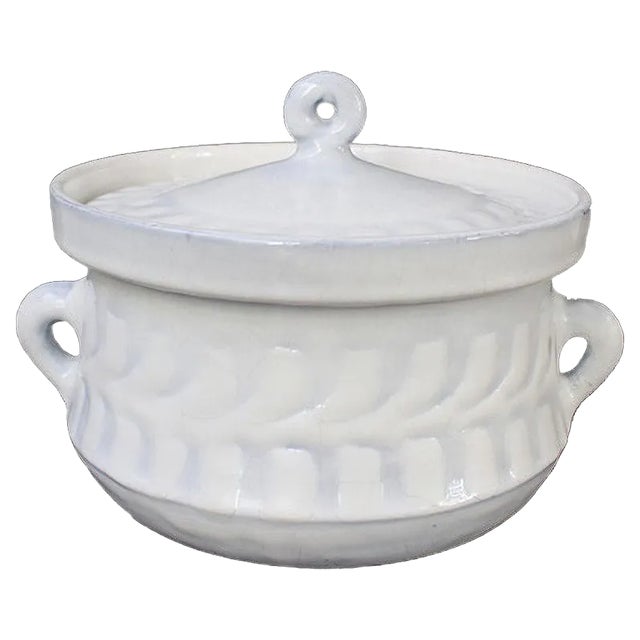 Vintage French Ceramic Tureen by Roger Capron, 1960s For Sale