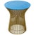 Warren Planter for Knoll Gold Finished Wire Base with Blue Cement Top For Sale - Image 9 of 9