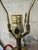 Vintage Signed Stiffel Neoclassical Brass and White Enamel Column Table Lamp For Sale - Image 11 of 11
