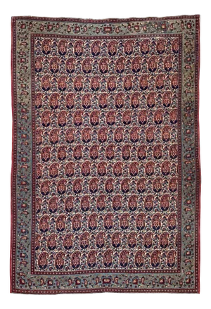 Antique Qum Rug, 1890s