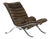 Vintage Ari High Back Lounge Chair by Arne Norell in Brown Leather For Sale