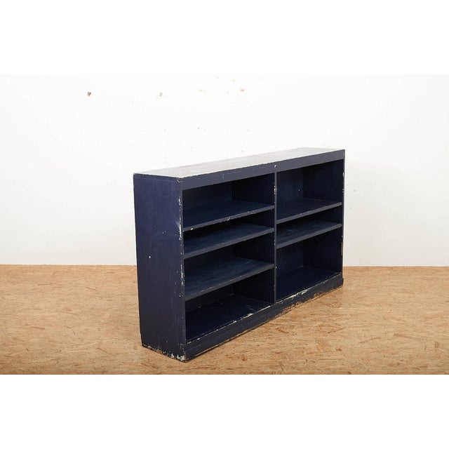 Fir Shelf in Dark Blue, Switzerland, 1950s For Sale - Image 5 of 14