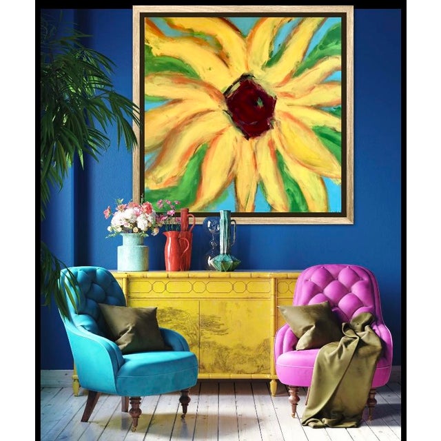 Original Sunflower Acrylic Painting on Canvas Chairish
