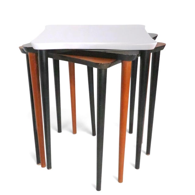 Set of Three Mid Century Stacking Tables For Sale - Image 10 of 18