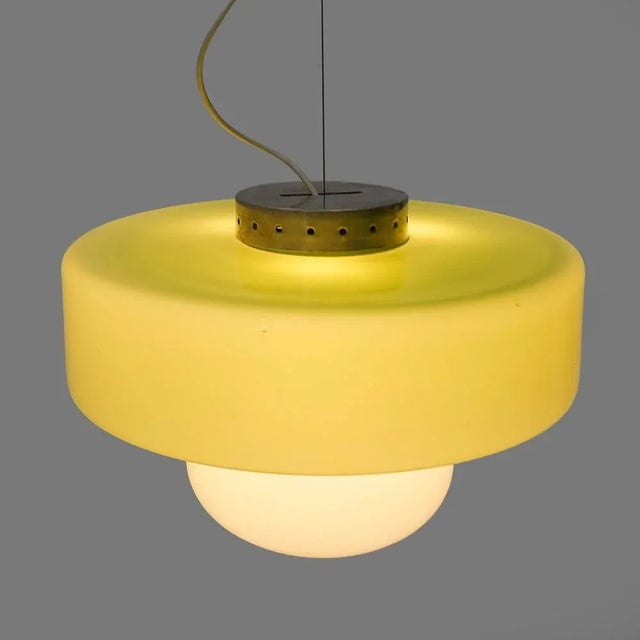 1970s Vintage Glass Pendant Light, 1970s For Sale - Image 5 of 13