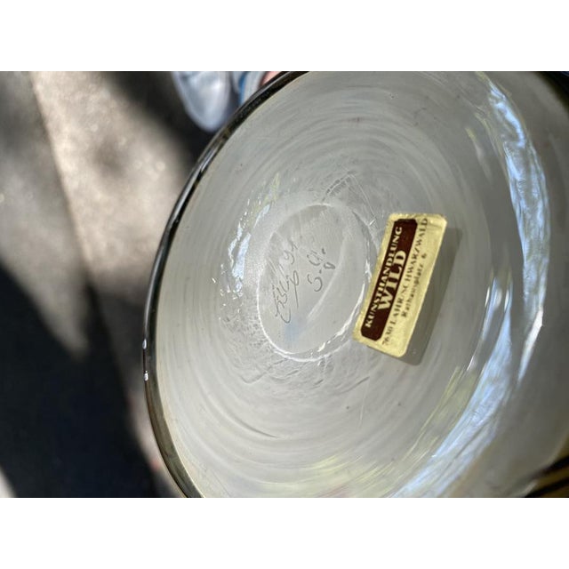 Studio Glass Poesie in Glas Vase from Erwin Eisch, 1991 For Sale - Image 14 of 15