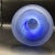 Blue Romanian Blue and White Hand Blown Swirl Vine Vase 16.75" Tall For Sale - Image 8 of 12