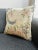 Vintage Turkish Isparta Rug Pillow Cover 16x16 – Faded Floral Wool Cushion For Sale - Image 4 of 11